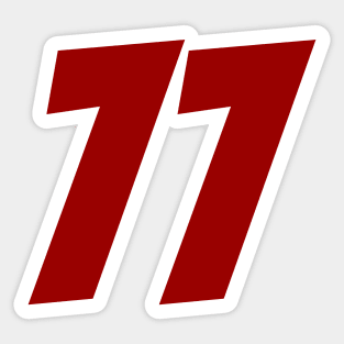 Valtteri Bottas 77 - Driver Number Sticker